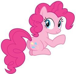 Size: 6161x6000 | Tagged: safe, artist:masem, pinkie pie, earth pony, pony, castle mane-ia, absurd resolution, plot, simple background, sitting, solo, transparent background, vector