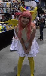 Size: 2232x3645 | Tagged: safe, artist:neoangelwink, fluttershy, human, animazement, animazement 2012, artist alley, convention, cosplay, irl, irl human, photo, solo