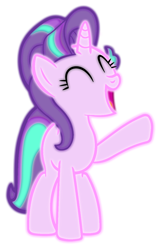 Size: 4051x6340 | Tagged: safe, artist:stay gold, starlight glimmer, unicorn, absurd resolution, eyestrain warning, neon, png, simple background, transparent background