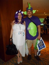 Size: 3456x4608 | Tagged: artist needed, safe, rarity, spike, human, 2013, animenext, convention, cosplay, irl, irl human, photo