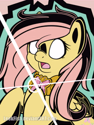 Size: 5400x7200 | Tagged: safe, artist:abbystarling, fluttershy, pegasus, pony, element of kindness, glowing eyes, solo