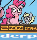 Size: 151x162 | Tagged: safe, idw, derpy hooves, pinkie pie, pegasus, pony, spoiler:comic, spoiler:comic23, 200% mad, derp, expand dong, exploitable meme, faic, female, mare, meme, metal gear, metal gear rising