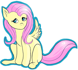 Size: 651x587 | Tagged: safe, artist:spifmo, fluttershy, pegasus, pony, cute, female, mare, solo