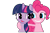 Size: 1831x1200 | Tagged: safe, artist:somekindahatebreeder, derpibooru import, pinkie pie, twilight sparkle, earth pony, pony, simple background, transparent background, vector