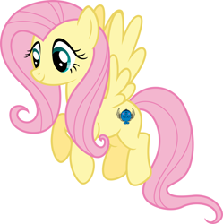 Size: 1600x1604 | Tagged: safe, fluttershy, pegasus, pony, flying, literal cutie marks, smiling, solo, spread wings