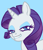 Size: 336x388 | Tagged: safe, artist:mcponyponypony, rarity, pony, unicorn, grin, i lol'd, looking at you, mfw, reaction image, smiling, solo