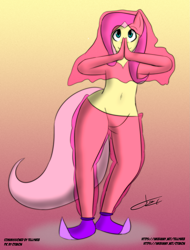 Size: 1141x1500 | Tagged: safe, artist:otakon, fluttershy, anthro, arabian, belly button, belly dancer, dancing, midriff, solo