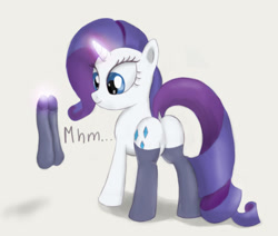 Size: 716x607 | Tagged: safe, artist:augustbebel, rarity, pony, unicorn, clothes, magic, plot, socks, solo