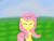 Size: 1024x768 | Tagged: safe, artist:supermaster10, fluttershy, pegasus, pony, :3, crossover, cute, hand, heart, parody, pokémon, pokémon amie, pokémon x and y, rub, shyabetes, solo