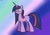 Size: 1280x896 | Tagged: safe, artist:mofetafrombrooklyn, derpibooru import, twilight sparkle, pony, unicorn, alternate hairstyle, female, horn, mare, purple coat, purple mane, solo