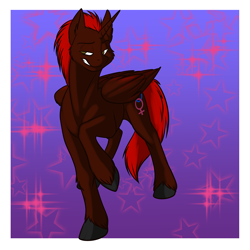 Size: 1000x1000 | Tagged: safe, artist:foxenawolf, oc, oc only, oc:free agent, alicorn, pony, disguise, male, solo, unshorn fetlocks