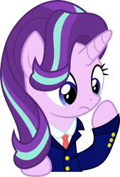 Size: 459x678 | Tagged: safe, artist:livehotsun, starlight glimmer, pony, unicorn, clothes, necktie, solo, suit, vector