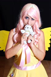 Size: 3456x5184 | Tagged: safe, artist:ary-neko, fluttershy, human, cosplay, irl, irl human, photo, plushie, solo