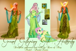 Size: 3000x2000 | Tagged: safe, artist:panda treats, artist:rose0fmay, fluttershy, human, clothes, cosplay, dress, gala dress, irl, irl human, photo