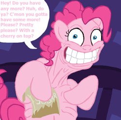 Size: 840x830 | Tagged: safe, pinkie pie, earth pony, pony, female, mare, pink coat, pink mane, solo