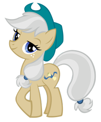 Size: 1496x1810 | Tagged: safe, artist:durpy, color edit, applejack, mayor mare, earth pony, pony, hat, palette swap, simple background, solo, transparent background, vector