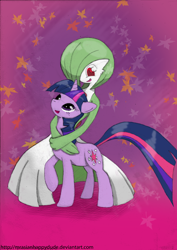 Size: 4960x7016 | Tagged: safe, artist:mrasianhappydude, derpibooru import, twilight sparkle, absurd resolution, crossover, gardevoir, pokémon