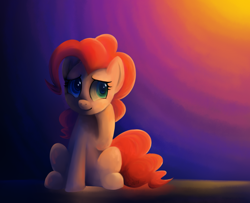 Size: 1016x823 | Tagged: safe, artist:saber-panda, pinkie pie, earth pony, pony, lineless, painting, solo