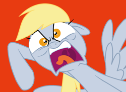 Size: 1156x846 | Tagged: safe, artist:pupster0071, derpy hooves, pegasus, pony, female, goof off, mare, rage, solo