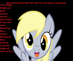 Size: 972x821 | Tagged: safe, derpy hooves, pegasus, pony, female, game grumps, lyrics, mare