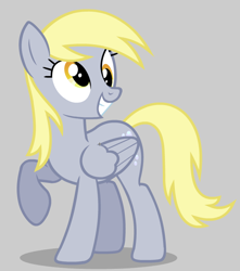 Size: 640x724 | Tagged: safe, artist:themightyshizam, derpy hooves, pegasus, pony, female, happy, mare, smiling, solo