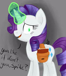 Size: 1999x2300 | Tagged: safe, artist:lovejennifer2, rarity, pony, unicorn, inspiration manifestation, corrupted, inspirarity, magic, possessed, solo