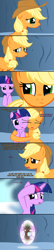 Size: 1024x4779 | Tagged: safe, artist:navitaserussirus, applejack, twilight sparkle, earth pony, pony, apology, asktwixiegenies, comic, crying, genie, hug, sad