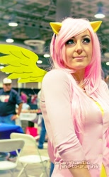 Size: 494x800 | Tagged: safe, photographer:mambastic photography, fluttershy, human, 2011 comikaze expo, comikaze expo, cosplay, irl, irl human, jessica nigri, photo, solo