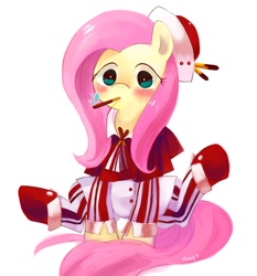 Size: 1400x1500 | Tagged: safe, artist:amy30535, fluttershy, pegasus, pony, female, mare, pocky, solo