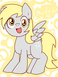 Size: 600x800 | Tagged: safe, artist:minasaku, derpy hooves, pegasus, pony, female, mare, pixiv, solo