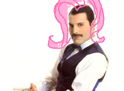 Size: 410x300 | Tagged: safe, fluttershy, human, 1000 hours in ms paint, freddie mercury, irl, irl human, mane, ms paint, photo, solo, wat