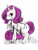 Size: 600x800 | Tagged: artist needed, safe, rarity, pony, unicorn, glasses, pixiv, solo