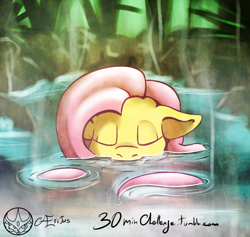 Size: 1000x948 | Tagged: safe, artist:aeritus, fluttershy, pegasus, pony, female, mare, solo, water