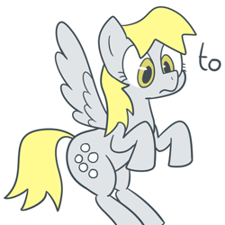 Size: 500x500 | Tagged: safe, artist:dinoderp, derpy hooves, pegasus, pony, female, mare, solo