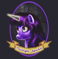 Size: 670x681 | Tagged: safe, artist:reillyington86, derpibooru import, twilight sparkle, pony, unicorn, female, horn, mare, purple coat, purple mane, solo