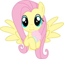 Size: 715x652 | Tagged: safe, artist:heavyecho, fluttershy, pegasus, pony, cute, milkshake, shyabetes, solo