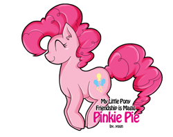 Size: 800x635 | Tagged: safe, artist:yoonny92, pinkie pie, earth pony, pony, female, mare, simple background, solo, white background