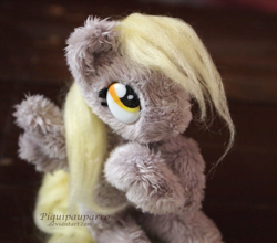 Size: 844x742 | Tagged: safe, artist:piquipauparro, derpy hooves, pegasus, pony, fluffy, irl, photo, plushie, solo