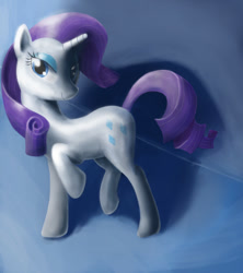 Size: 960x1080 | Tagged: safe, artist:porkchopsammie, rarity, pony, unicorn, female, horn, mare, solo, white coat