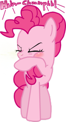 Size: 657x1215 | Tagged: safe, artist:masterxtreme, pinkie pie, earth pony, pony, fetish, sneezing, sneezing fetish, solo, spray, stifled sneeze