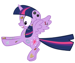 Size: 5942x4964 | Tagged: safe, artist:esipode, derpibooru import, twilight sparkle, twilight sparkle (alicorn), alicorn, pony, absurd resolution, cutie pox, female, mare, simple background, solo, transparent background, vector