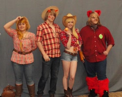 Size: 1280x1019 | Tagged: safe, applejack, big macintosh, human, cosplay, irl, irl human, photo