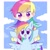 Size: 1979x1979 | Tagged: safe, artist:ku-ma, derpibooru import, rainbow dash, human, pegasus, pony, cloud, cute, dashabetes, female, human coloration, human ponidox, humanized, looking at you, mare, self ponidox