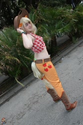 Size: 640x960 | Tagged: safe, artist:blackbeebee, applejack, human, cosplay, irl, irl human, photo, solo