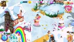 Size: 1136x640 | Tagged: safe, chancellor puddinghead, pinkie pie, earth pony, pony, female, gameloft, mare, pink coat, pink mane, solo