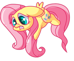 Size: 1200x1000 | Tagged: safe, artist:zoiby, fluttershy, pegasus, pony, chibi, female, mare, solo