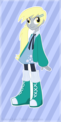 Size: 1500x3000 | Tagged: safe, artist:looji, derpy hooves, equestria girls, humanized, ponytail, solo