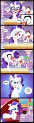 Size: 1000x3550 | Tagged: safe, artist:coltsteelstallion, rarity, spike, dragon, pony, unicorn, inspiration manifestation, comic, crying, drama queen, marshmelodrama, scene parody, the worst possible thing