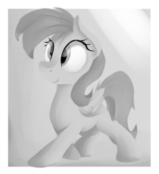 Size: 981x1070 | Tagged: artist needed, safe, derpy hooves, pegasus, pony, female, mare, monochrome