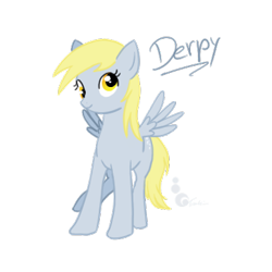 Size: 400x400 | Tagged: safe, artist:trunksi, derpy hooves, pegasus, pony, female, mare, simple background, solo, transparent background